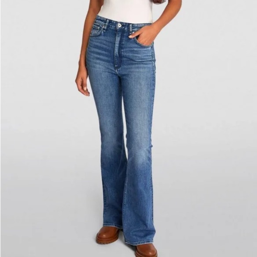 Rag & Bone Blue Flare high waisted Jeans